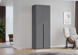 Шкаф двухстворчатый Берген ПРО ШК-800 (серый графит/ серый графит), Интерьер Центр, г.Пенза