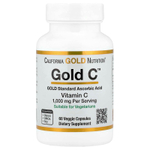California Gold Nutrition, Gold C™, витамин C класса USP, 1000 мг, 60 растительных капсул