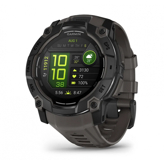 Garmin Instinct 3 AMOLED Black — умные часы 50 мм с ярким дисплеем и GPS