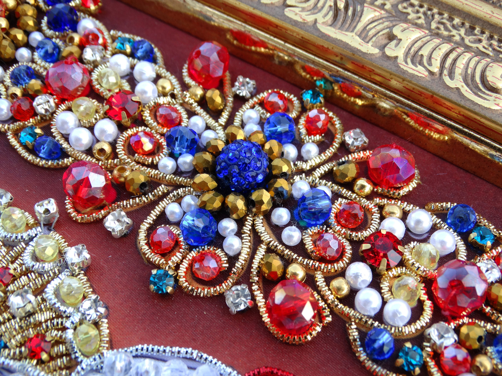 Принт-Ии67 Ткань с нанесенной авторской схемой Святая Валерия