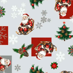 Клеенка столовая DEKORAMA 140см*20м 017B (Новый год)