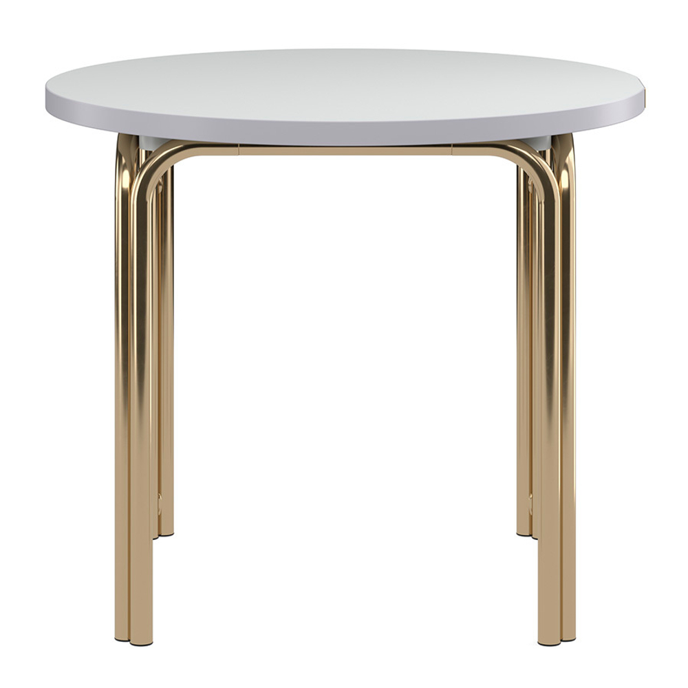 Столик кофейный ror, D50 см, латунь/серый