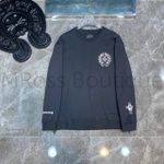 Черный свитшот Chrome Hearts