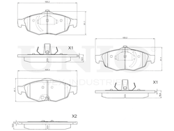 Колодки тормозные диск. передние UNIO BRP-20135