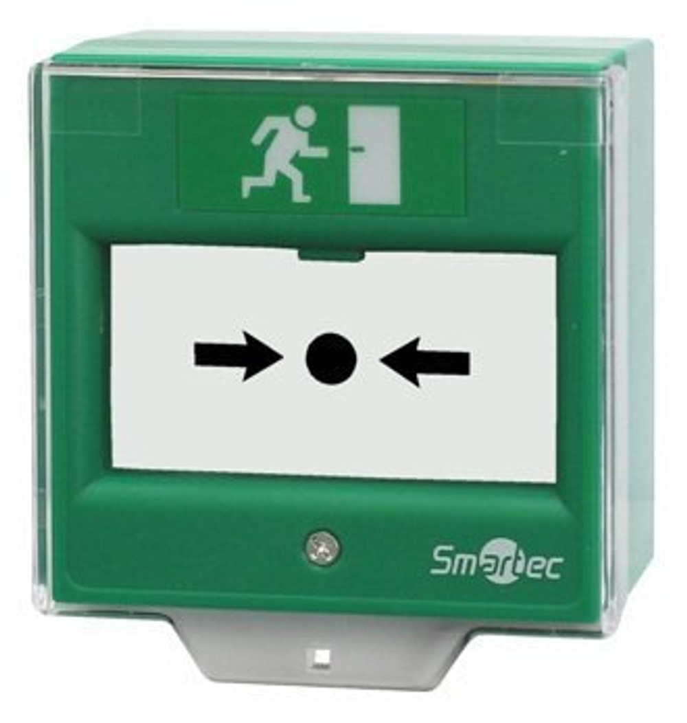 ST-ER114D-GN Устройство разблокировки двери со стеклянной вставкой Smartec