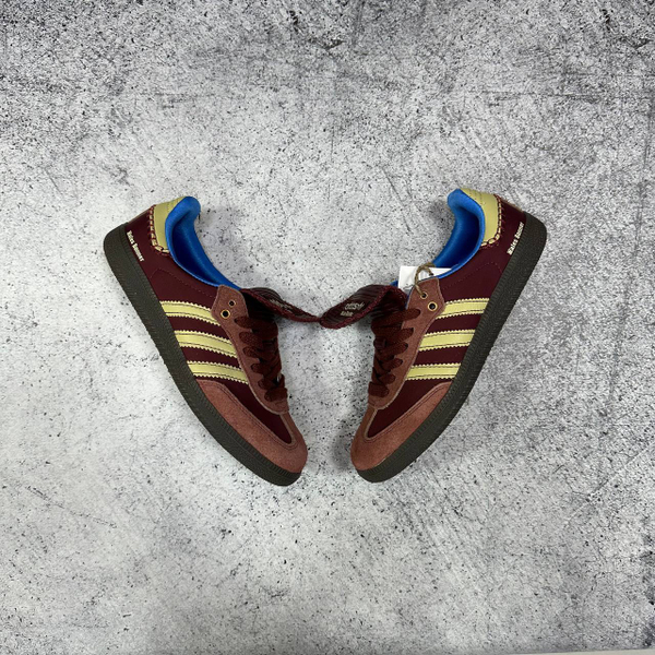 Кроссовки Adidas Samba x Wales Bonner Nubuk bordo