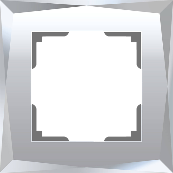 Рамка на 1 пост Werkel Diamant зеркальный W0011220 4690389158803