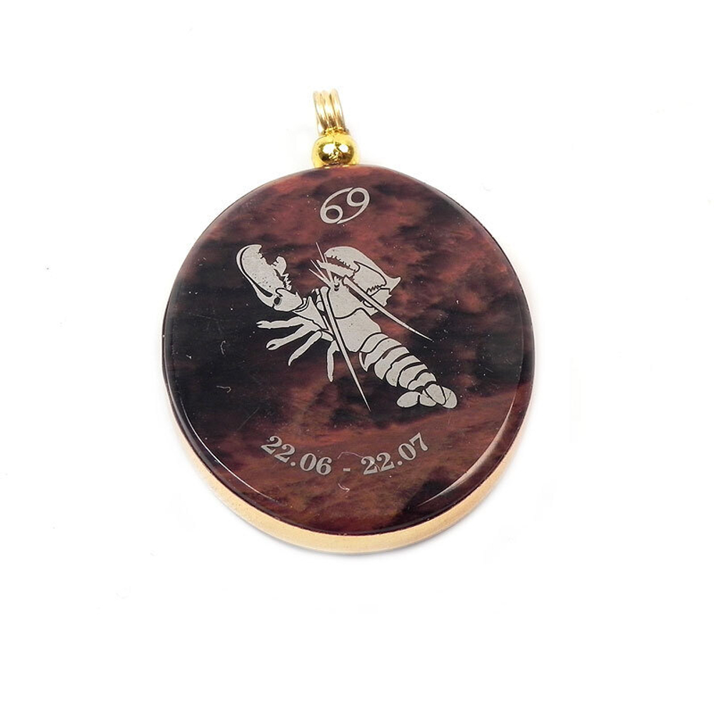 Кулон "Знак Зодиака" обсидиан