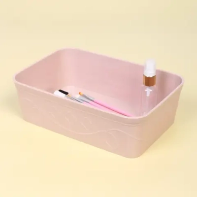 Контейнер для хранения «Пинто ФЛО», цвет пудровая роза, 25*17*8см