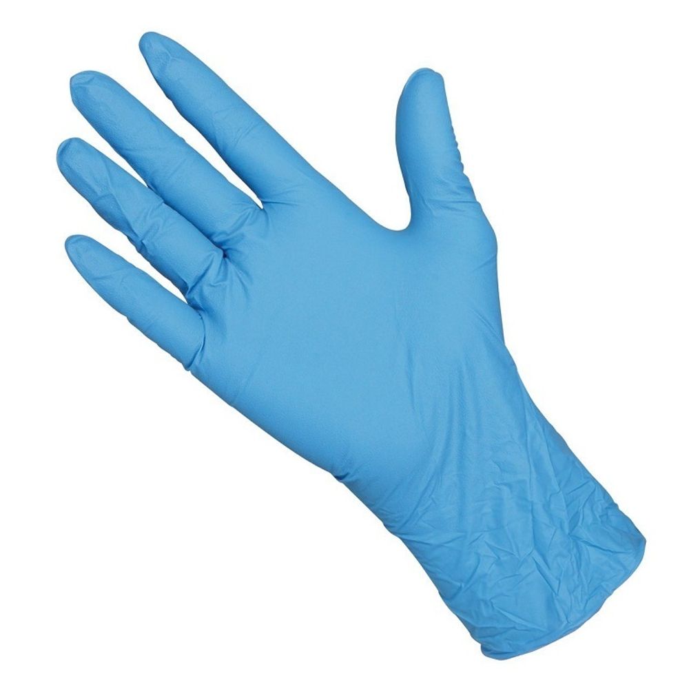 Перчатки нитриловые синие  L