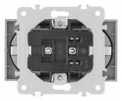 Розетка двойная с заземлением, без рамки Arte Milano am-203 203.40-2.black