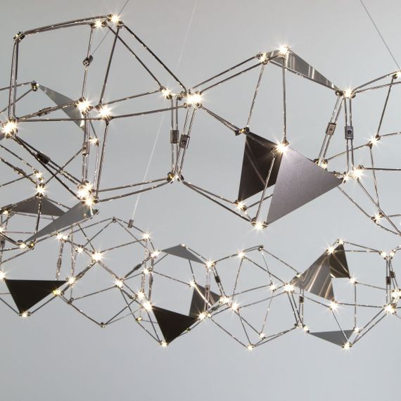 Подвесная светодиодная люстра Eurosvet Uma 90369/15 черный жемчуг