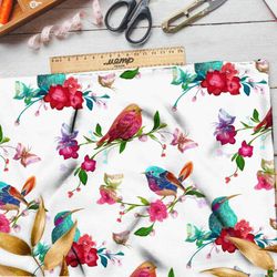 Ткань лен птичьи споры