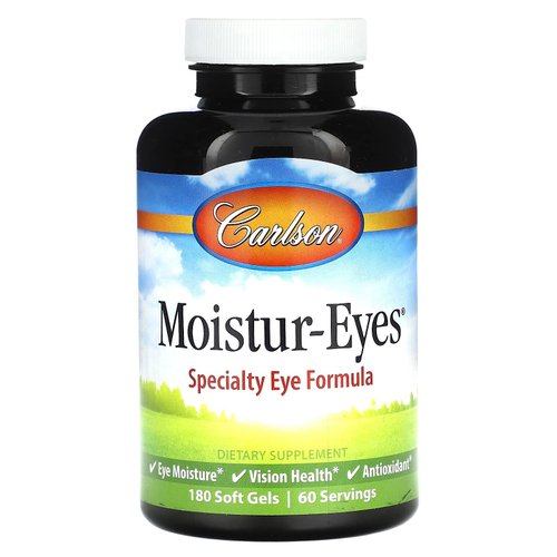 Carlson, Moistur-Eyes, 180 мягких таблеток
