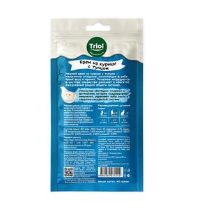 Лакомство Triol SNACK BAR для кошек "Крем из курицы с тунцом", 40г