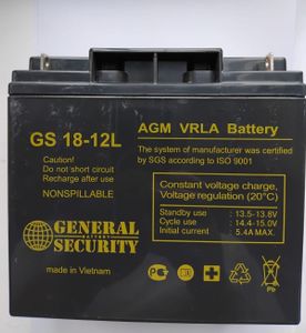 Аккумулятор General Security GS 18-12. 2018 г.в. Складское хранение.