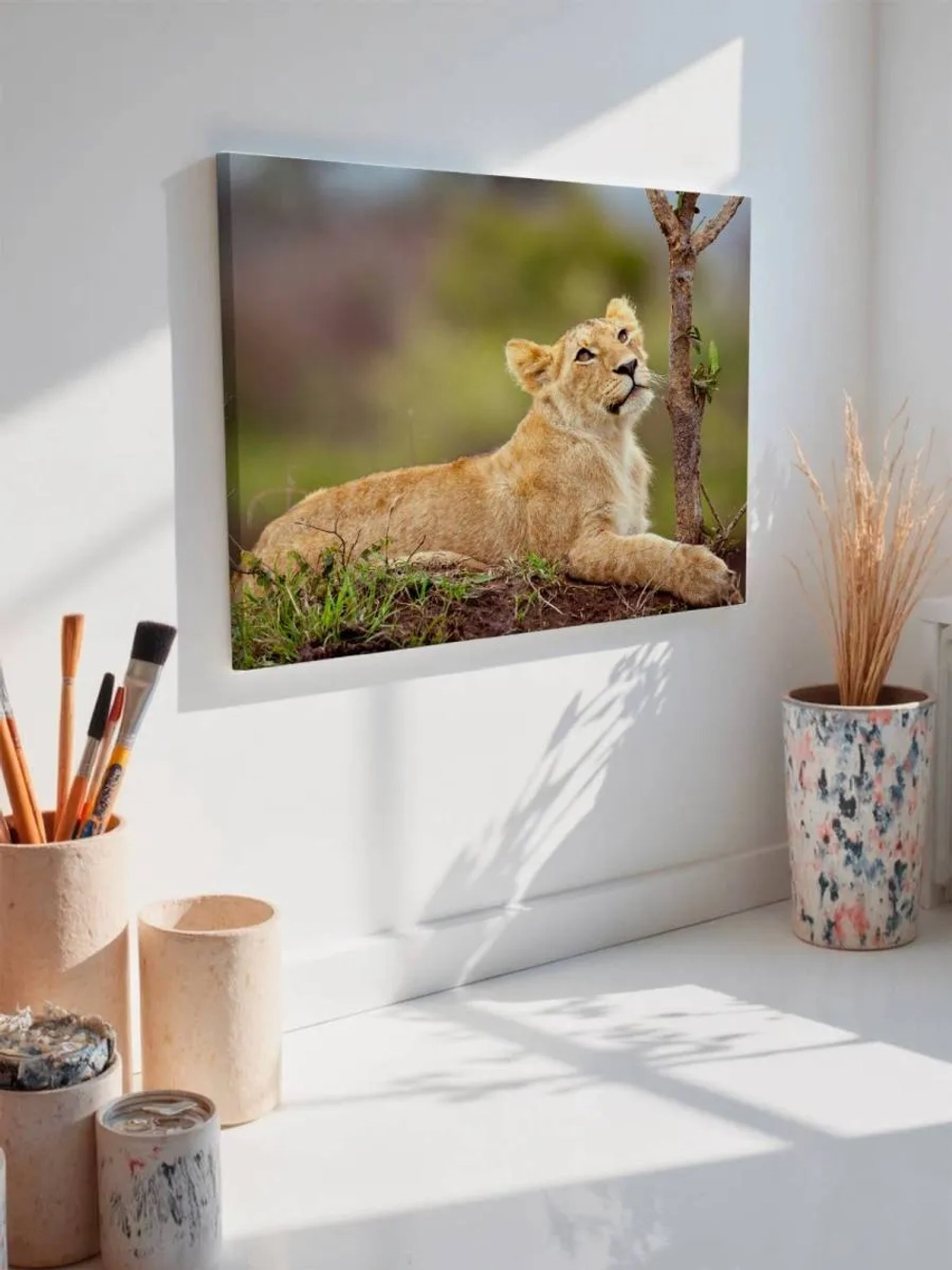 Картина на стену 40 X 50 Львица