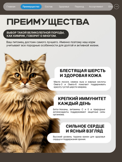 Корм сухой для взрослых кошек породы Кимрик, с лососем, 400 гр, QUATTRO