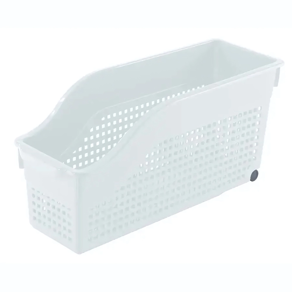 Контейнер Лофт хозяйственный на колесах узкий 355х170 мм (белый)