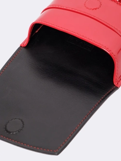 Сумка поясная кожаная "Красный лак" OLA OLA