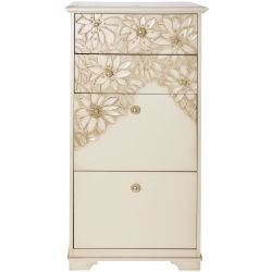 Комод Терра-4 с 4 ящиками Айвори Мраморное Золото