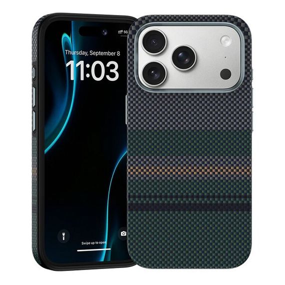 Чехол Benks Aurora ArmorPro Case built with Kevlar для iPhone 17 Pro Max 6.9&quot; арктическое ночное небо