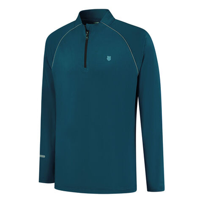 Мужское теннисное поло K-Swiss Longsleeve 3 Long Sleeve Men - Dark Blue