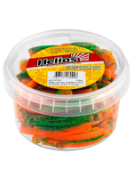 Виброхвост несъедобный Helios Chebak 3,15"/8 см Orange & Sparkles 100шт. (HS-3-022-N)