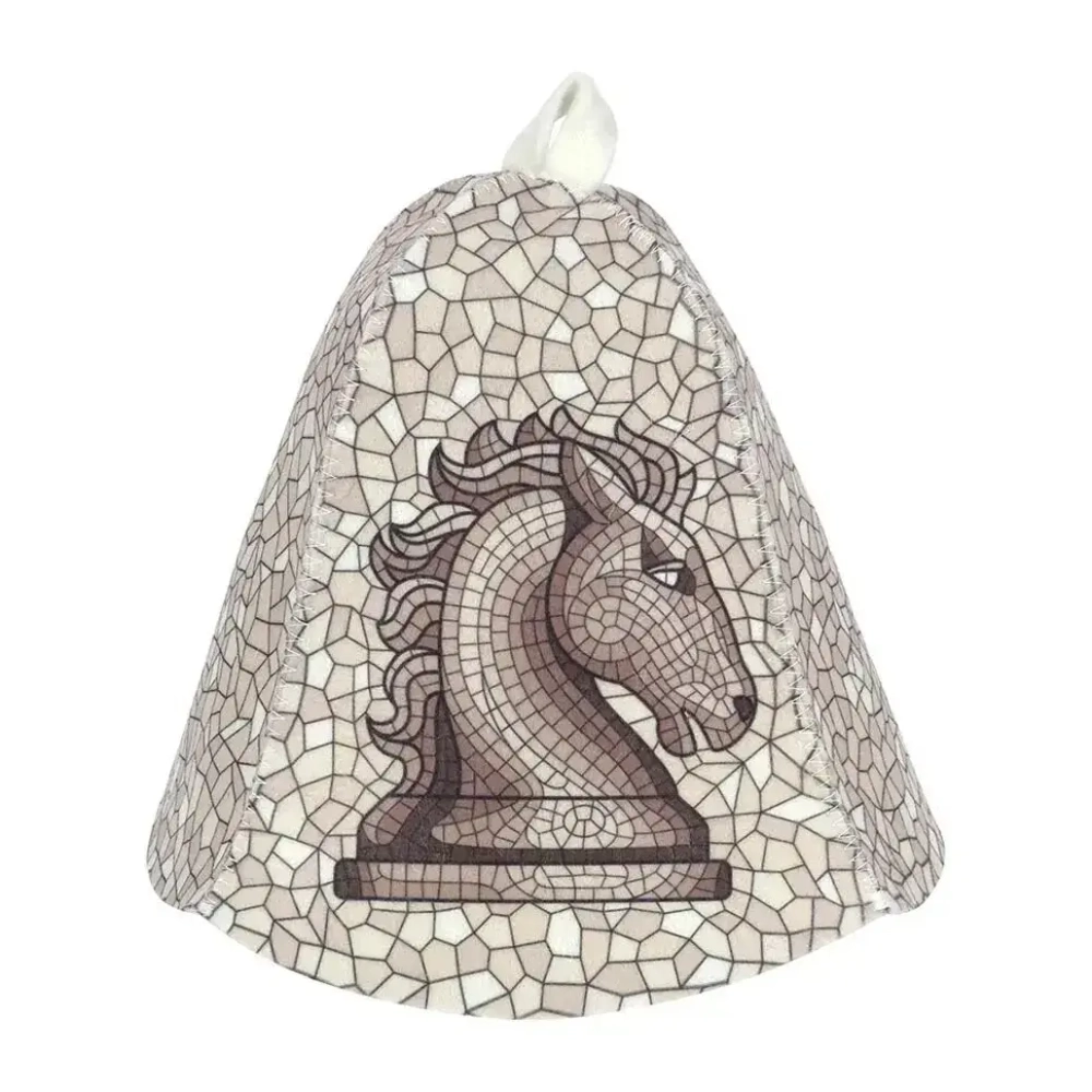 Шапка для бани и сауны «Ход конем» «Банные штучки», войлок