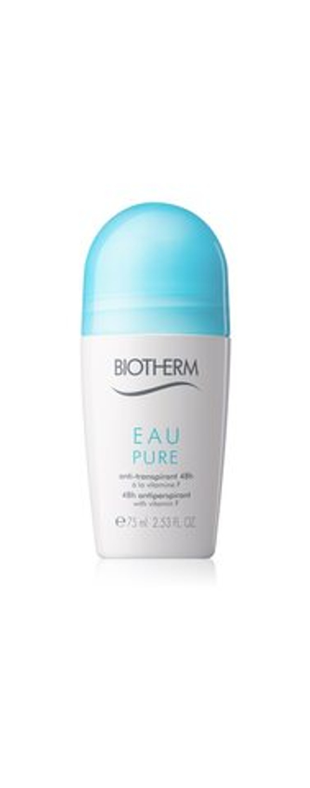 Biotherm Eau Pure 48h antiperspirant - роликовый антиперспирант с эффектом 48 часов /   75  ml  / GTIN 3605540569429