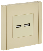 FORTE&PIANO Розетка USB A+A 3,1А FP449 ваниль IEK