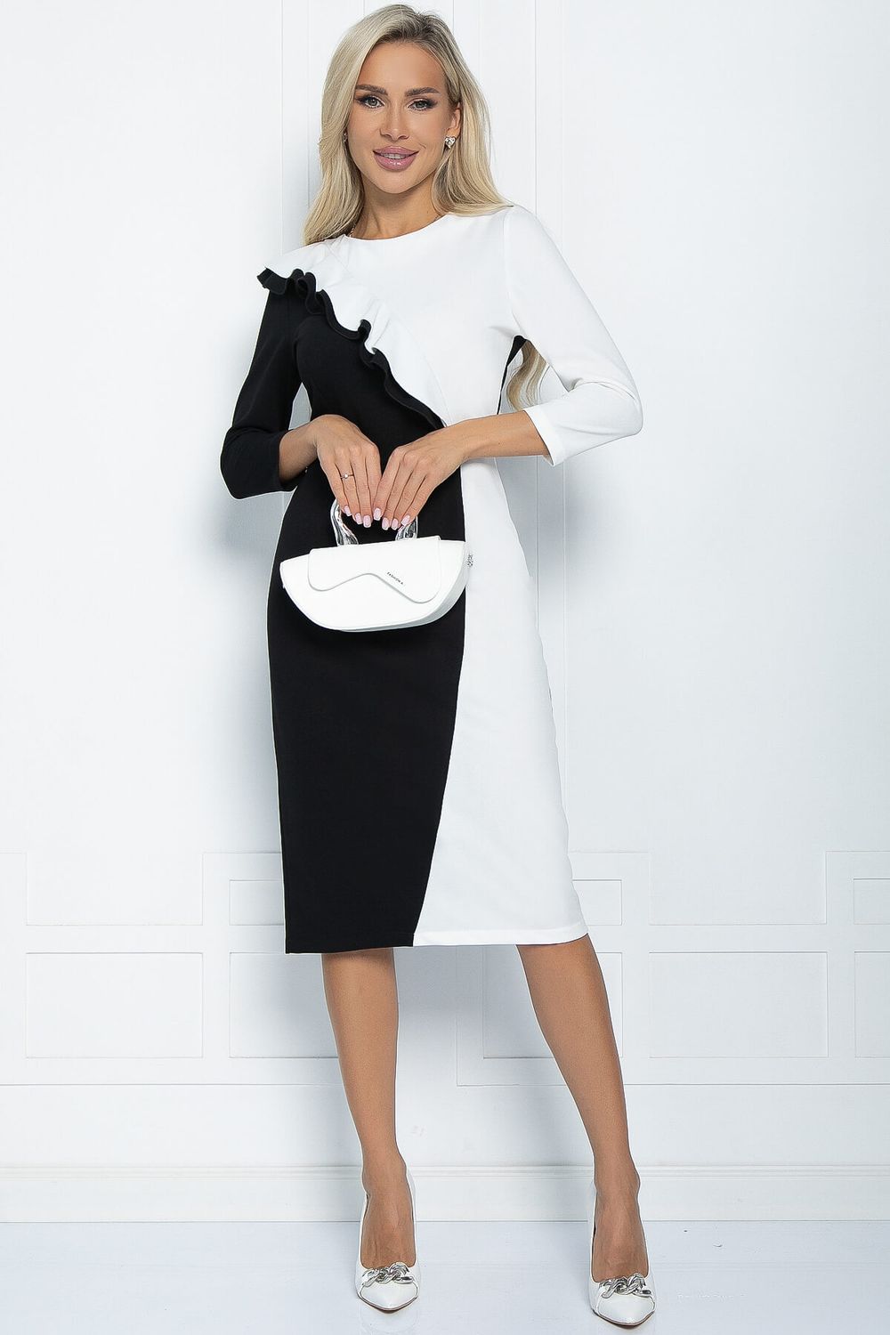 Платье Эванесса (черно-белое) П12747-35М LT Collection