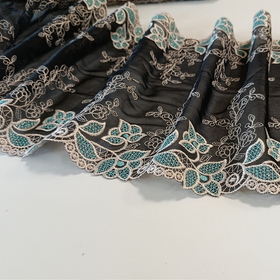 Вышивка на сетке, двухсторонняя