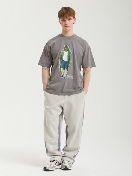 Мужские Брюки Ttt Overdye Open Hem Jogger