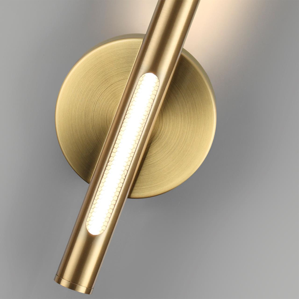 6644/10WL HIGHTECH ODL24 303 античная бронза/металл/акрил Настенный светильник (выкл. на корпусе) IP20 LED 12W 3000K 220V MALI