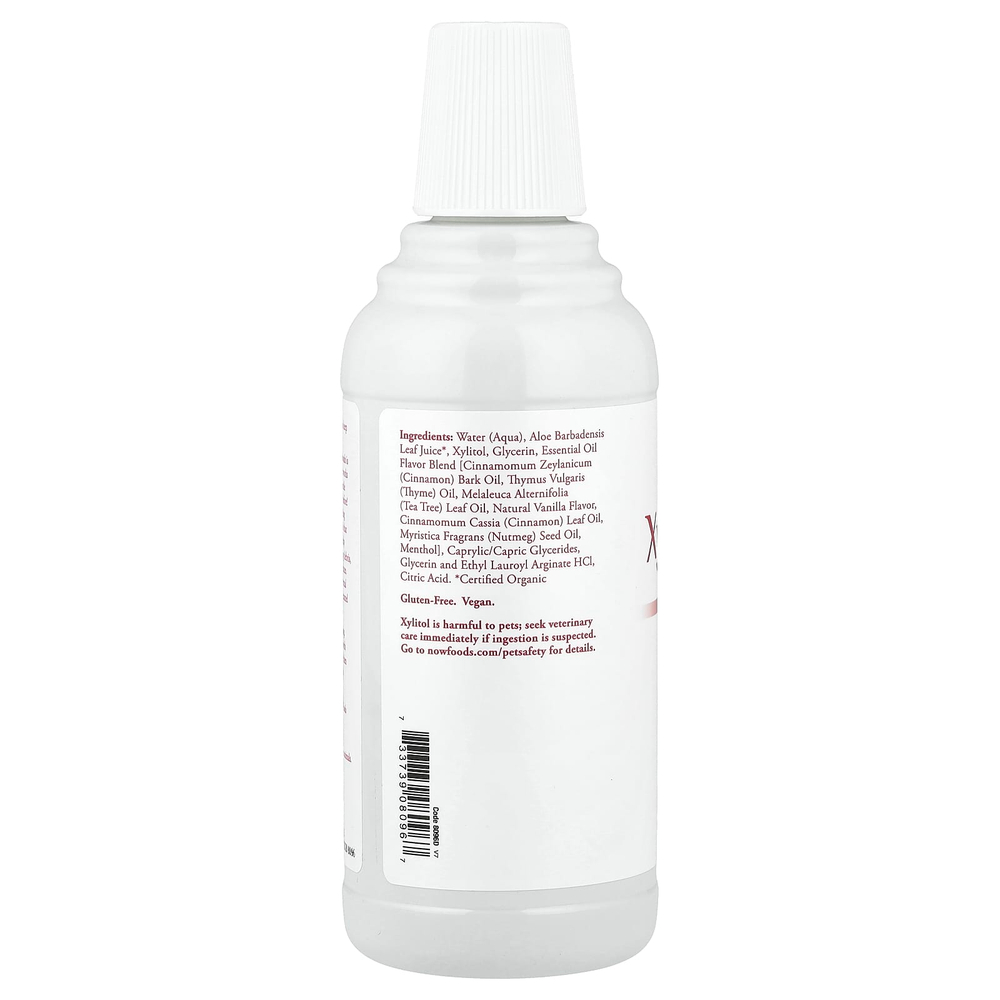 NOW Foods, Solutions, XyliWhite™, ополаскиватель для рта, корица, 473 мл (16 жидк. унций)