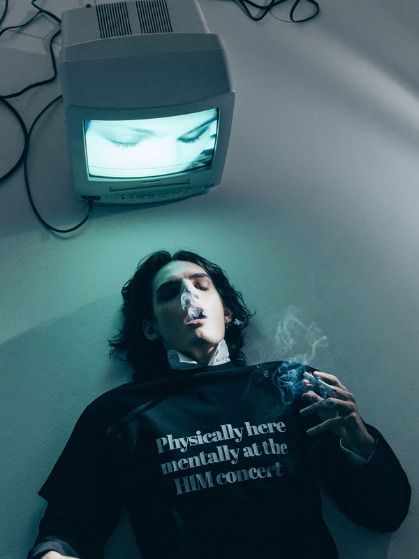 Футболка HIM concert, черная