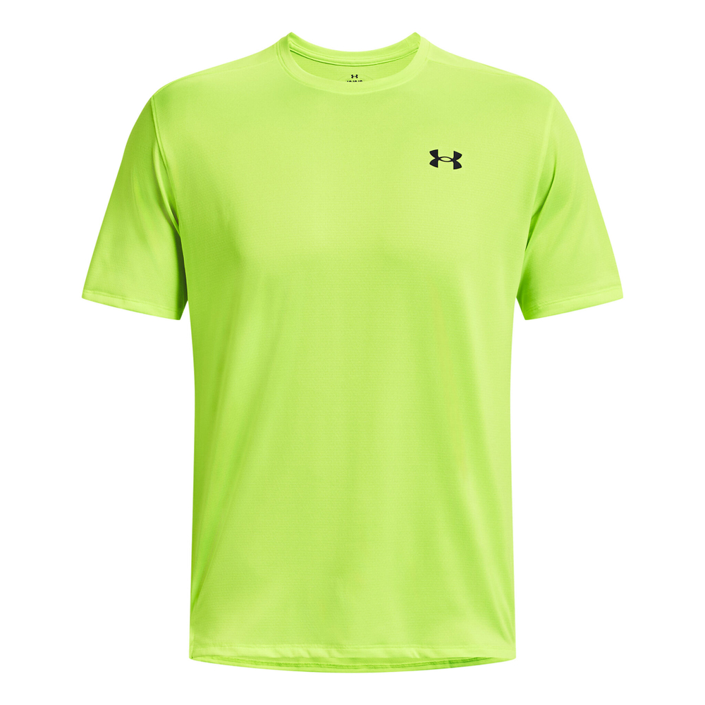 Мужское теннисное поло Under Armour Tech Vent T-Shirt Men - Neon Yellow