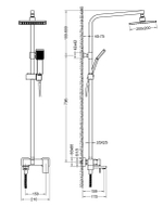Душевая система Timo Selene SX-2013/03 черный