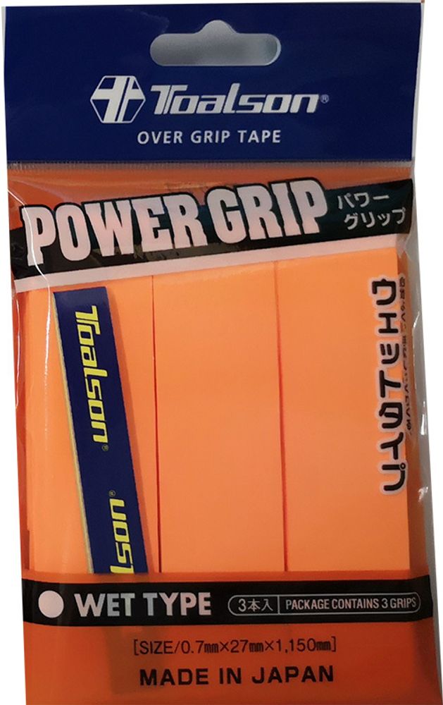 Теннисные намотки Toalson Power Grip 3P - orange