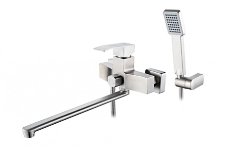 СМЕСИТЕЛЬ Д/ВАННЫ С ДЛИН.ИЗЛИВОМ CASELA S17CL 72217 САТИН