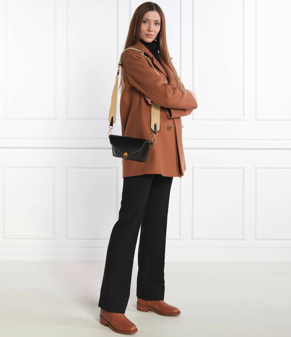 Кожаная сумка через плечо BORSA PELLE GIANNI CHIARINI - черный(BS 10650 PRCK-NA)