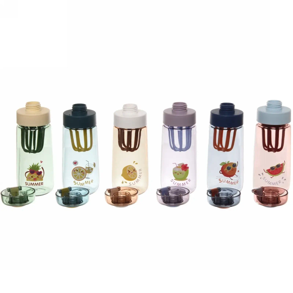 Бутылка питьевая пластиковая 430мл «Фрукты Лето»