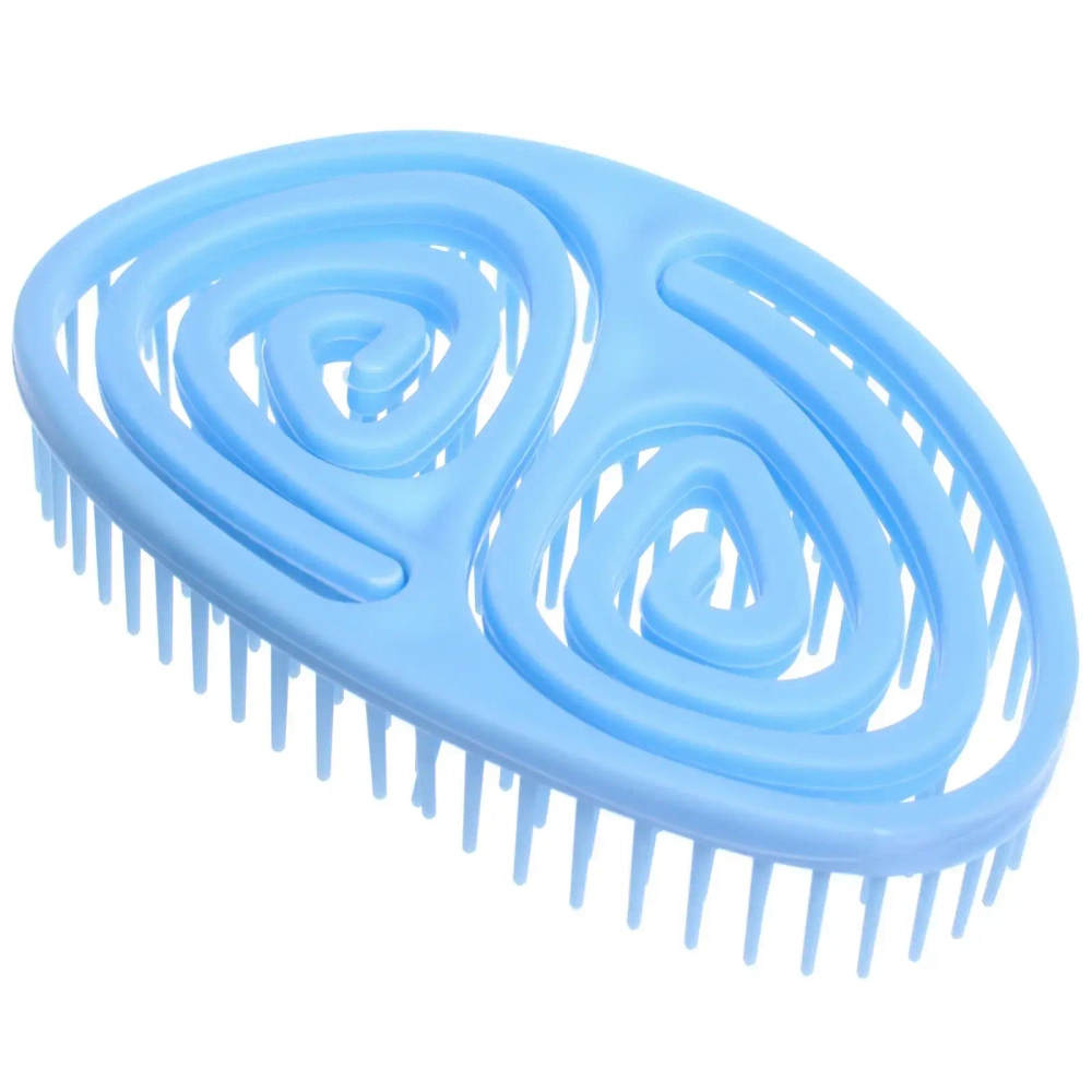 Расческа массажная компактная «ФИЕРО», цвет синий, 12*5*8см (PVC коробка)