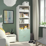 Гардероб - IKEA SMÅSTAD/SMASTAD/СМОСТАД ИКЕА,  181х60 см, белый/зеленый