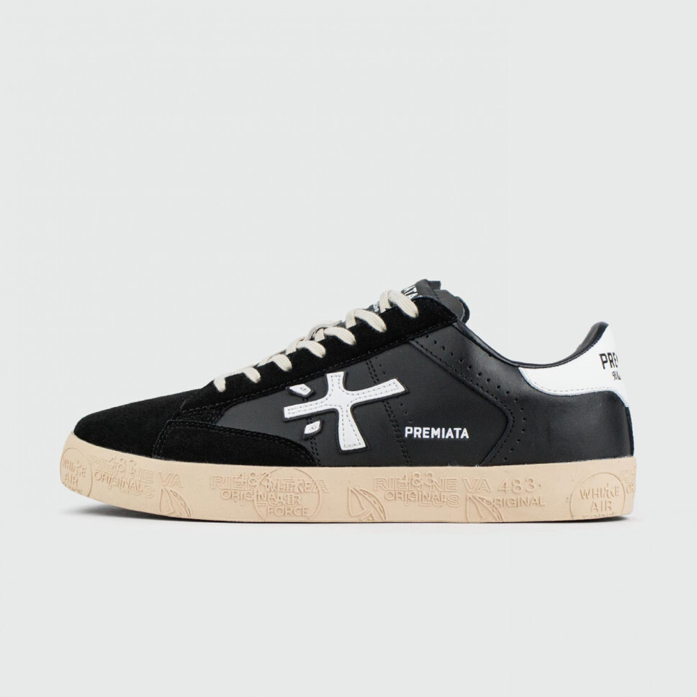 кеды Premiata Steven Black Cream