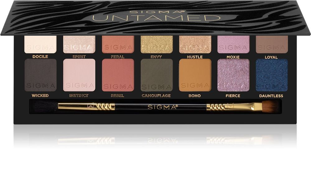 Sigma Beauty палитра теней для век с зеркалом и аппликатором Untamed Eyeshadow Palette