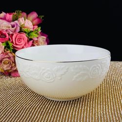 Lenardi 109-152 Салатник 15,5см БЕЛАЯ РОЗА в под.уп.(х12)Фарфор