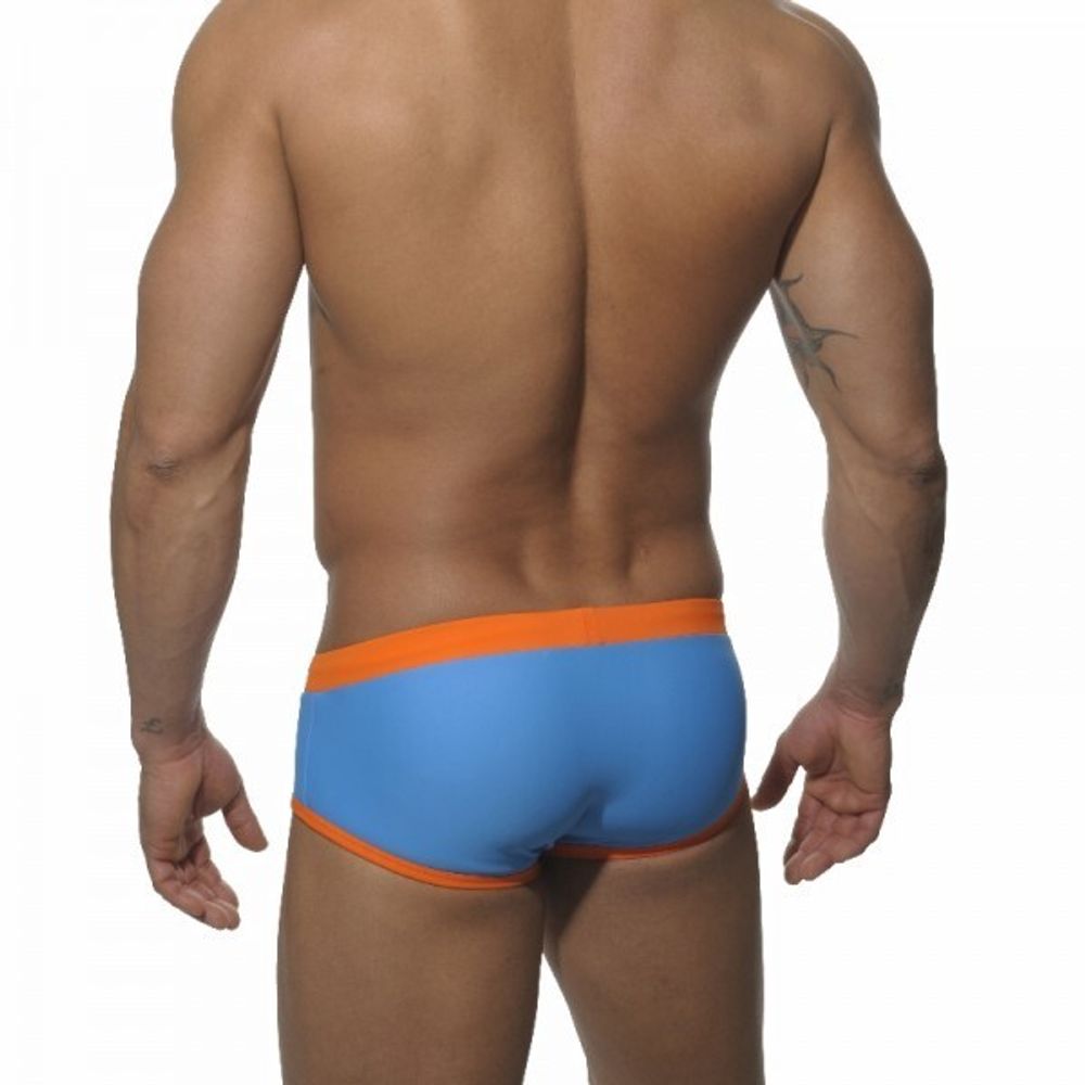 Мужские плавки голубые с оранжевым ES Swim Hips Blue