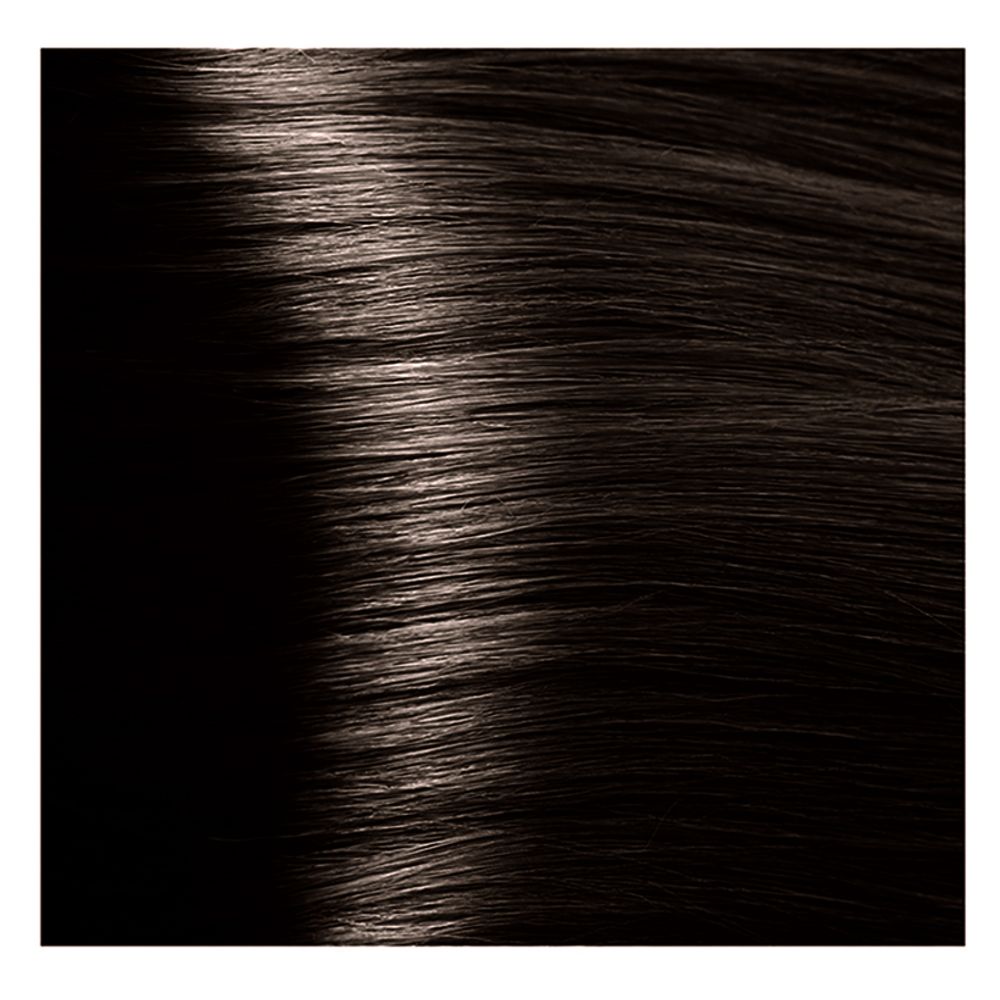 Крем краска для волос с гиалуроновой кислотой Kapous, 100 мл - HY 4.0 Коричневый